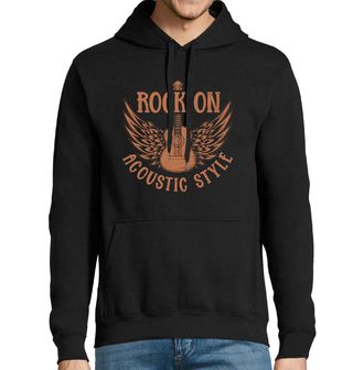 Obrázek 1 produktu Pánská mikina Akustická kytara s křídly Rock On Acoustic Style