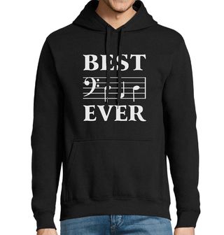 Obrázek 1 produktu Pánská mikina Nejlepší Táta Basový klíč a noty Best Dad Ever