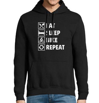 Obrázek 1 produktu Pánská mikina Jez Spi Šlapej Opakuj Eat Sleep Bike Repeat