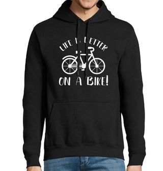 Obrázek 1 produktu Pánská mikina Život je lepší na kole Life is Better on a Bike