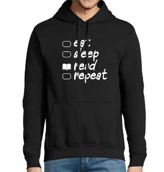 Obrázek 1 produktu Pánská mikina Jez Spi Čti Zopakuj Eat Sleep Read Repeat