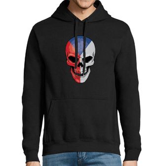 Obrázek 1 produktu Pánská mikina Česká lebka Czech Skull Flag