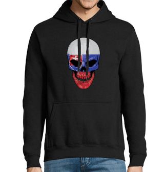 Obrázek 1 produktu Pánská mikina Slovenská lebka Slovakia Skull Flag
