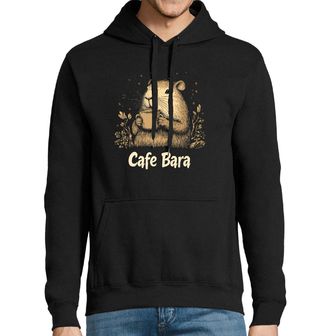 Obrázek 1 produktu Pánská mikina Kapybara s kávou CafeBara