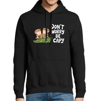 Obrázek 1 produktu Pánská mikina Kapybary a Krokodýl Don’t Worry, Be Capy