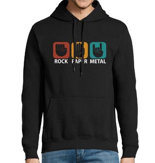 Obrázek 1 produktu Pánská mikina Kámen Papír Metal Rock Paper Metal