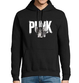 Obrázek 1 produktu Pánská mikina Punk Kotě Punk Cat
