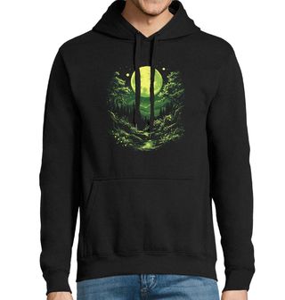 Obrázek 1 produktu Pánská mikina Zářící Zelený Měsíc Moon Green Forest
