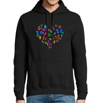 Obrázek 1 produktu Pánská mikina Srdce z Motýlů Butterfly Heart