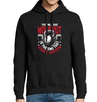 Obrázek 1 produktu Pánská mikina Jediný špatný trénink je ten, který se nestal Kettlebell