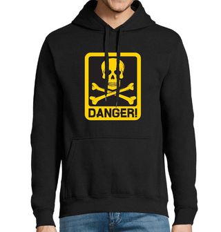 Obrázek 1 produktu Pánská mikina Lebka nebezpečí Danger Sign Skull