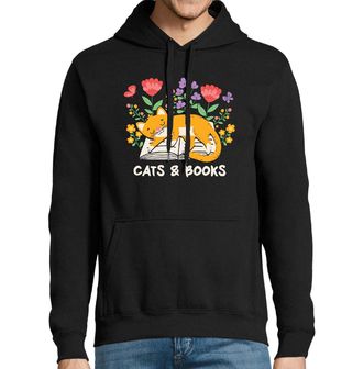 Obrázek 1 produktu Pánská mikina Kočky a knihy Cats & Books