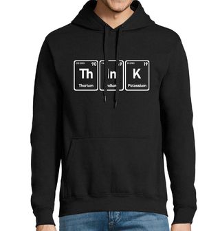 Obrázek 1 produktu Pánská mikina Chemické prvky Přemýšlej Think