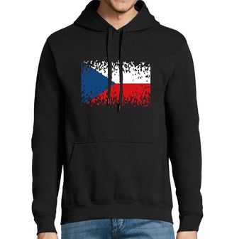 Obrázek 1 produktu Pánská mikina Rozpadlá česká vlajka