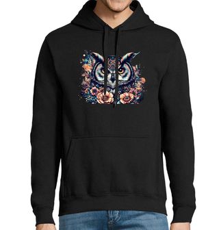 Obrázek 1 produktu Pánská mikina Květinová Sova Boho