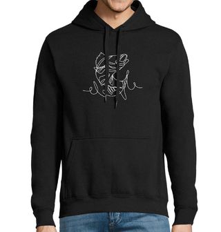 Obrázek 1 produktu Pánská mikina Candát jedním tahem One Line Art