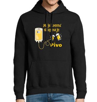 Obrázek 1 produktu Pánská mikina Moje krevní skupina je pivo