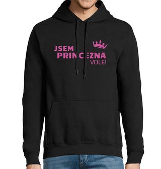 Obrázek 1 produktu Pánská mikina Jsem Princezna Vole!