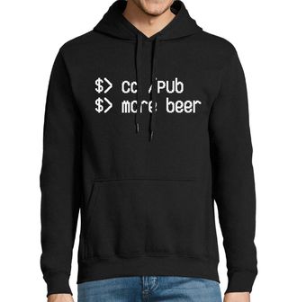 Obrázek 1 produktu Pánská mikina Linuxák v hospodě Cd /Pub More Beer