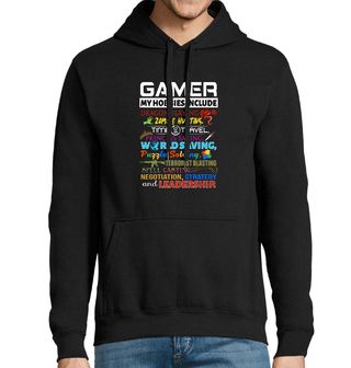 Obrázek 1 produktu Pánská mikina Jsem Gamer! Mezi mé koníčky patří...