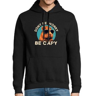 Obrázek 1 produktu Pánská mikina Cool Kapybara Don't Worry Be Capy