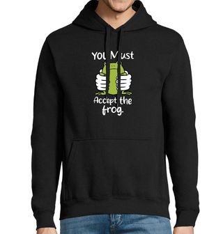 Obrázek 1 produktu Pánská mikina Musíš přijmout žábu You must accept the frog