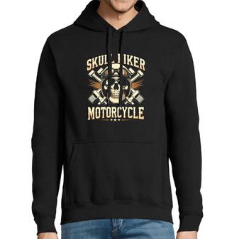 Obrázek 1 produktu Pánská mikina Motorkářská lebka Skull Biker Motorcycle