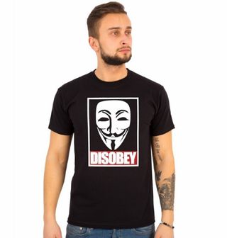 Obrázek 1 produktu Pánské tričko Anonymous Disobey Nepodřizuj se 