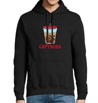 Obrázek 1 produktu Pánská mikina Kapybara v Bubble Tea CapyBoba