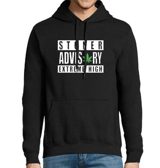 Obrázek 1 produktu Pánská mikina Upozornění: Extrémně zhulený Stoner Advisory