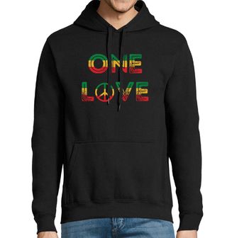 Obrázek 1 produktu Pánská mikina One Love Rasta Reggae Hippie Peace
