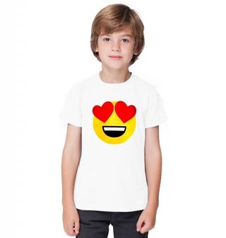 Obrázek 1 produktu Dětské tričko Emoji Love Zamilovaný Smajlík 