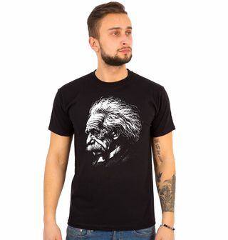 Obrázek 1 produktu Pánské tričko Zamyšlený Albert Einstein