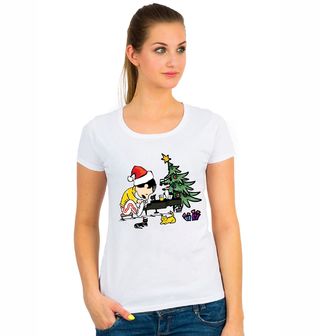 Obrázek 1 produktu Dámské tričko Vánoční Snoopy Freddie Mercury