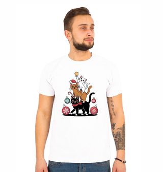Obrázek 1 produktu Pánské tričko Vánoční Stromek z Koček