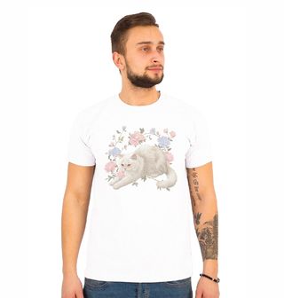 Obrázek 1 produktu Pánské tričko Elegantní Bílá Kočka
