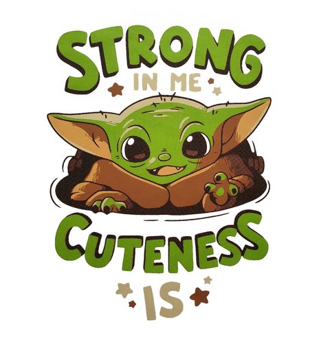 Obrázek produktu Dámské tričko Baby Yoda Strong In Me Cuteness Is Star Wars