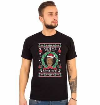 Obrázek 1 produktu Pánské tričko Polib mě pod jmelím Mike Tyson