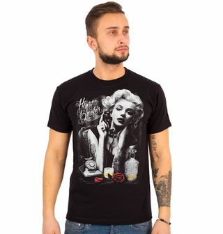 Obrázek 1 produktu Pánské tričko Marilyn Monroe Heart Breaker Lamačka Srdcí (Velikost: L)