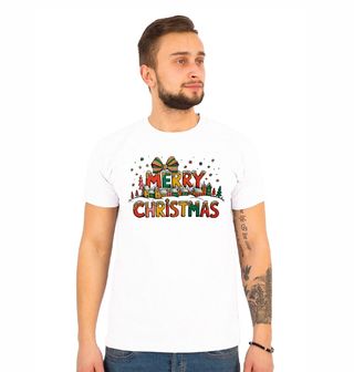 Obrázek 1 produktu Pánské tričko Vánoční Vesnička