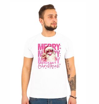 Obrázek 1 produktu Pánské tričko Růžový Santa se Žvýkačkou