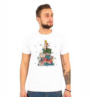Obrázek 1 produktu Pánské tričko Vánoční Stromek v Knihovně