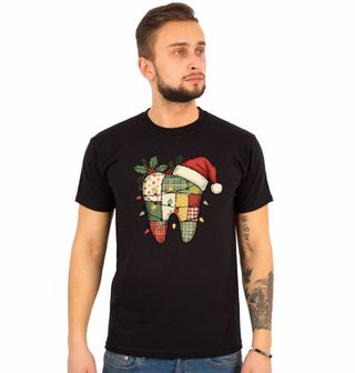 Obrázek 1 produktu Pánské tričko Záplatovaný Vánoční Zub