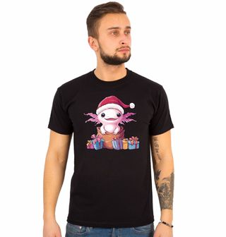 Obrázek 1 produktu Pánské tričko Vánoční Axolotl v Pytli Dárků