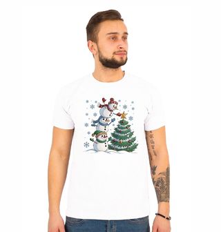Obrázek 1 produktu Pánské tričko Vánoční Tým Sněhuláků