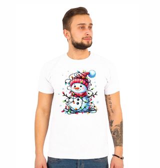 Obrázek 1 produktu Pánské tričko Rozsvícený Sněhulák