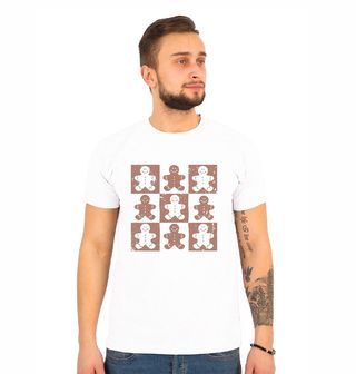 Obrázek 1 produktu Pánské tričko Vánoční Perníčky Gingerbread man