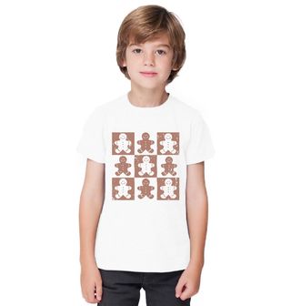 Obrázek 1 produktu Dětské tričko Vánoční Perníčky Gingerbread man