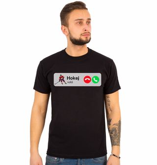 Obrázek 1 produktu Pánské tričko Hokej Volá Příchozí Hovor