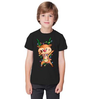Obrázek 1 produktu Dětské tričko Vánoční Dabující Sob Rudolf